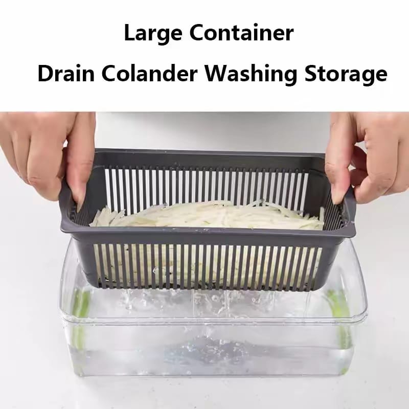 16-in-1 High-Quality Mandoline Slicer & Vegetable Chopper | Multifunctional Food Cutter, Grater & Shredder for Kitchen