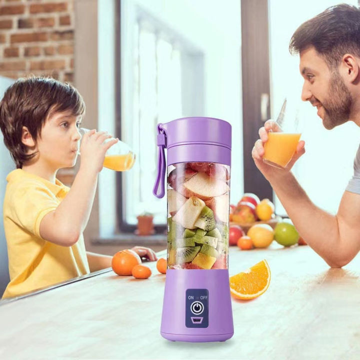 Portable Powerful 6 Blades USB Rechargeable Juicer/Blender